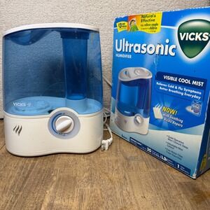 Vicks V5100NS Ultrasonic Cool Mist Humidifier Visible Cool Mist Quiet Operation